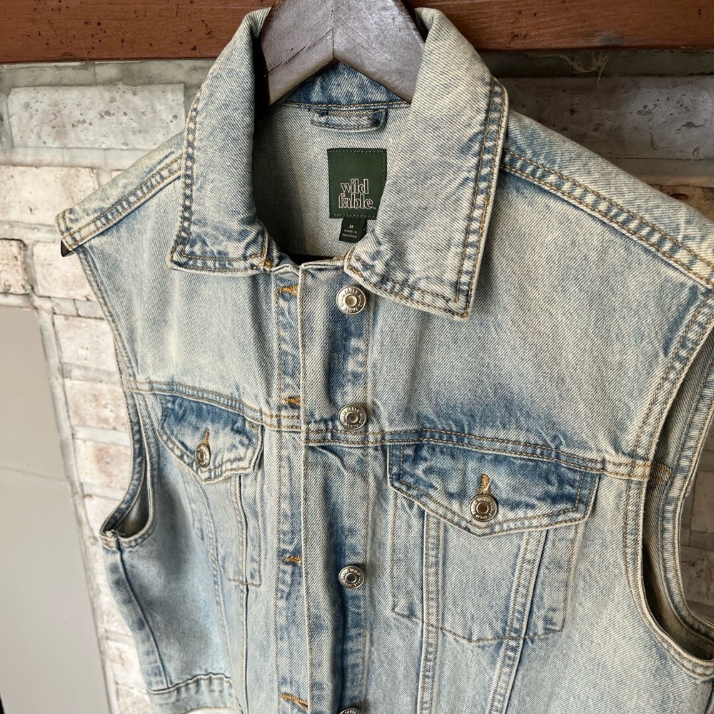 Custom Made Wild Fable Denim Vest - Picture 2 of 6